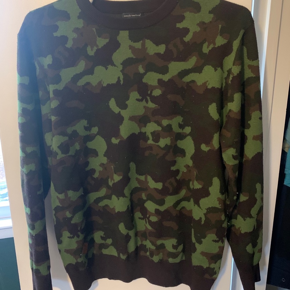Simply Southern Camo Sweater